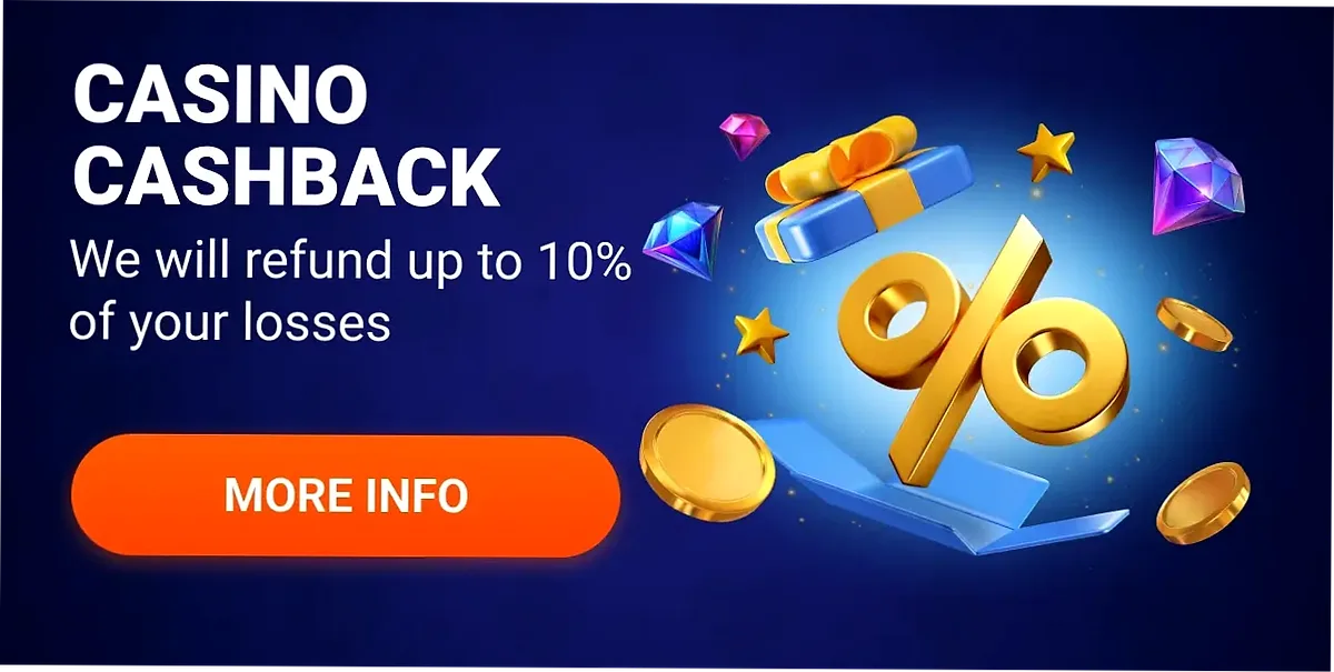 Cashback live casino Winolot