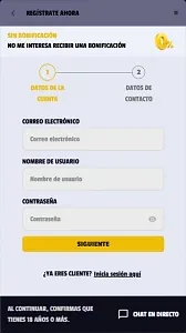 Registro Winolot paso 2